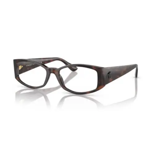 0VE3343F 5429 Havana /clear Soft Rectangle Women`s Eyeglasses by Versace