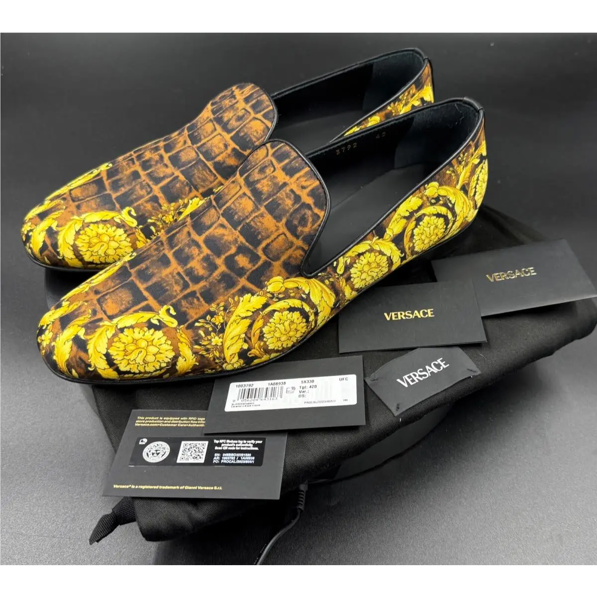 Versace shoes - Black, Gold, Caramel 0
