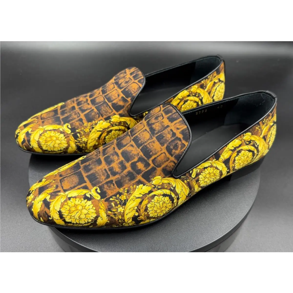 Versace shoes - Black, Gold, Caramel 1