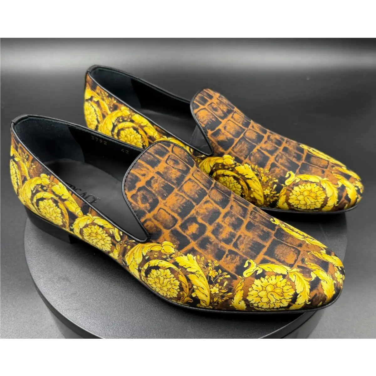 Versace shoes - Black, Gold, Caramel 3