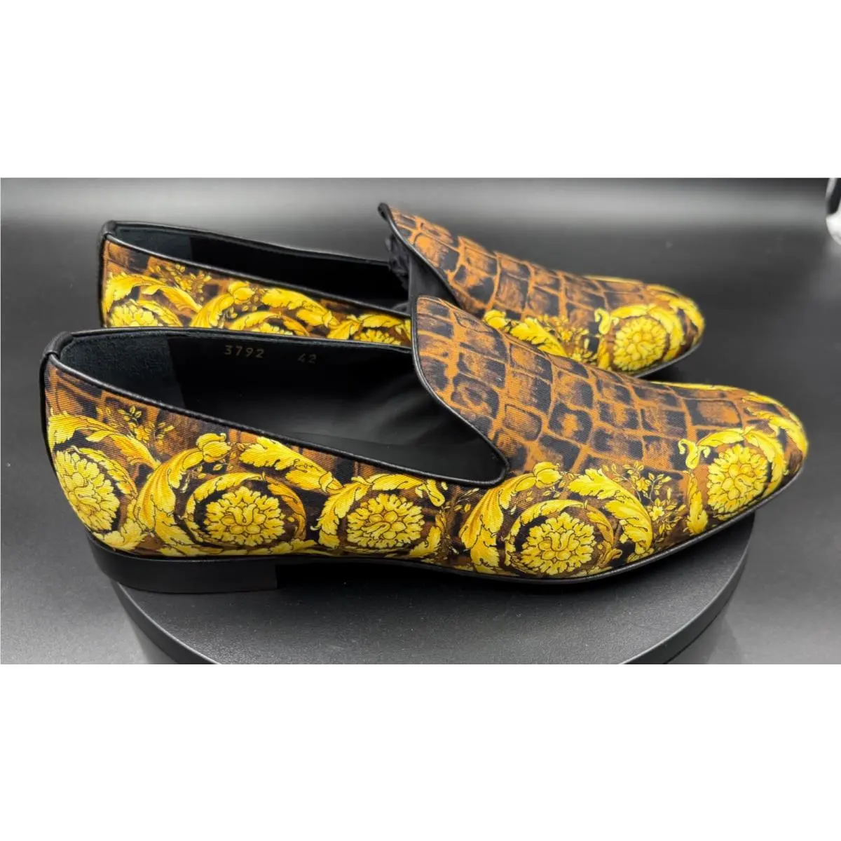 Versace shoes - Black, Gold, Caramel 4