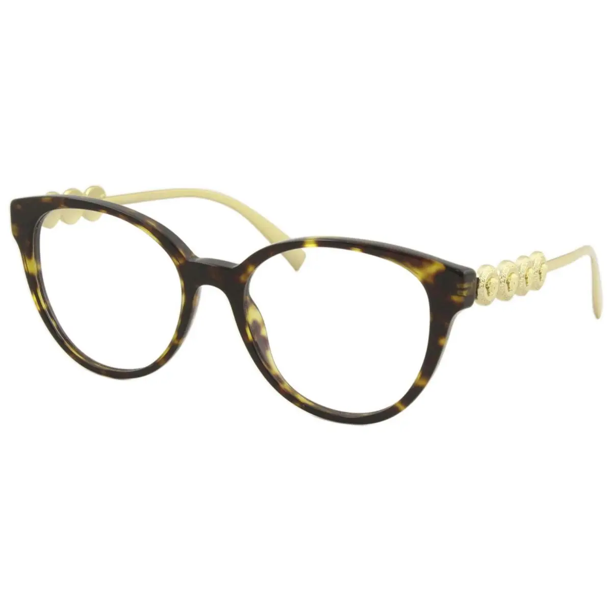 Women`s Eyeglasses VE3278 VE/3278 108 Havana/gold Optical Frame 51mm by Versace