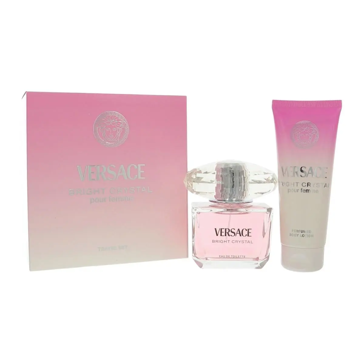 Bright Crystal  Gift Set For Women 2 Pc Gift Set-3 Oz Edt by Versace