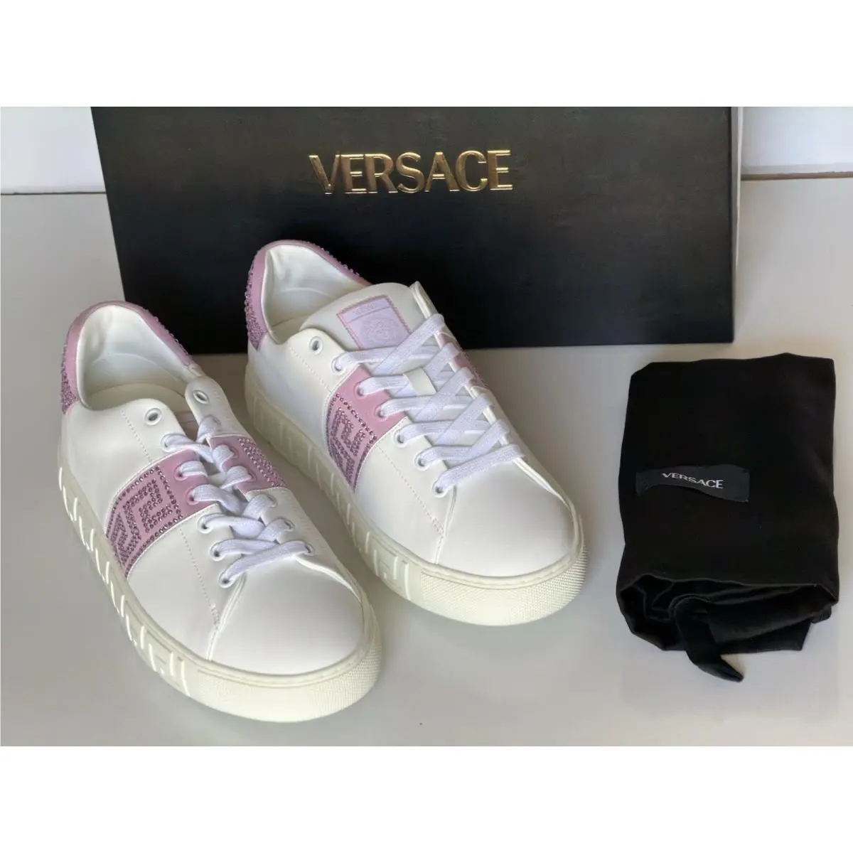 Versace shoes - Versace Greek - Greek - White/Pink 13