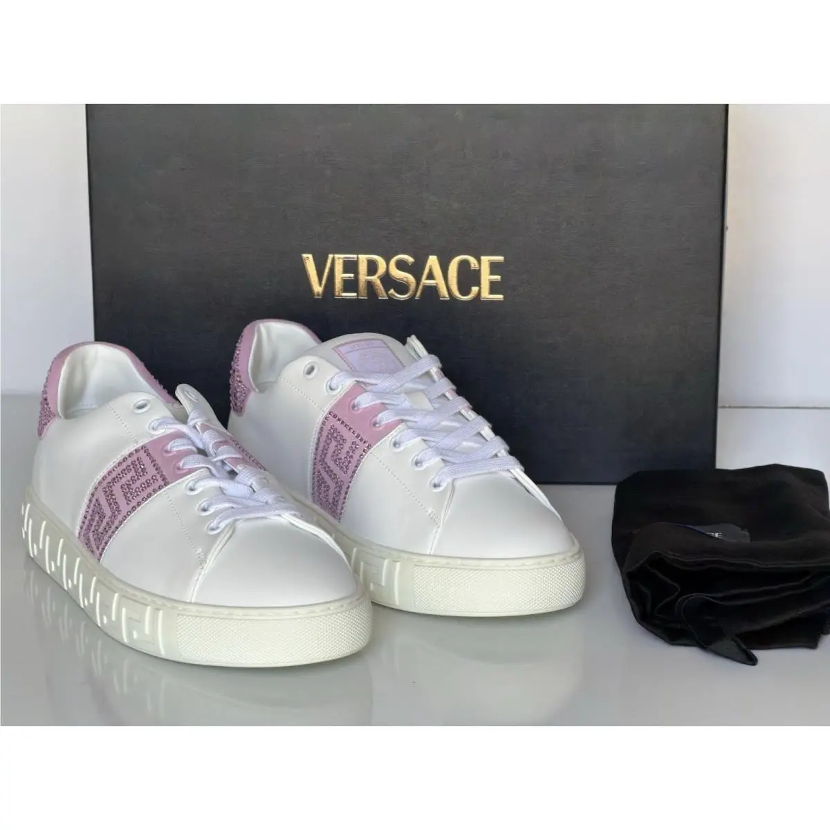Versace shoes - Versace Greek - Greek - White/Pink 14