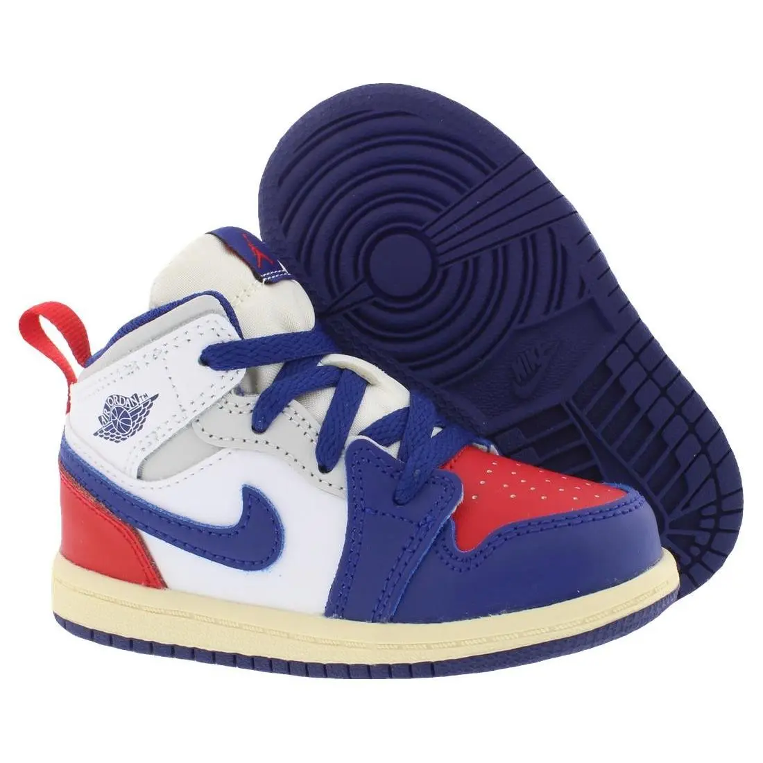 Air Jordan 1 Mid Leather Infant/toddler Shoes by Nike