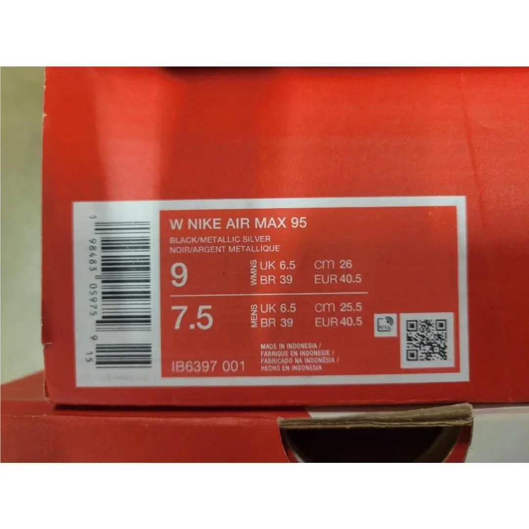 Nike shoes - Nike Air Max 95 - Air Max - IB6397-001 - Black Metallic Silver, Women`s: Black Metallic Silver 4