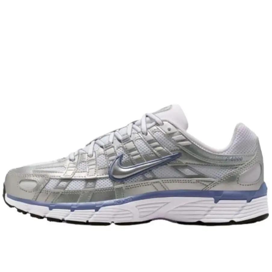 Nike shoes - P-6000 - BV1021 014 - METALLIC SILVER/INDIGO 6