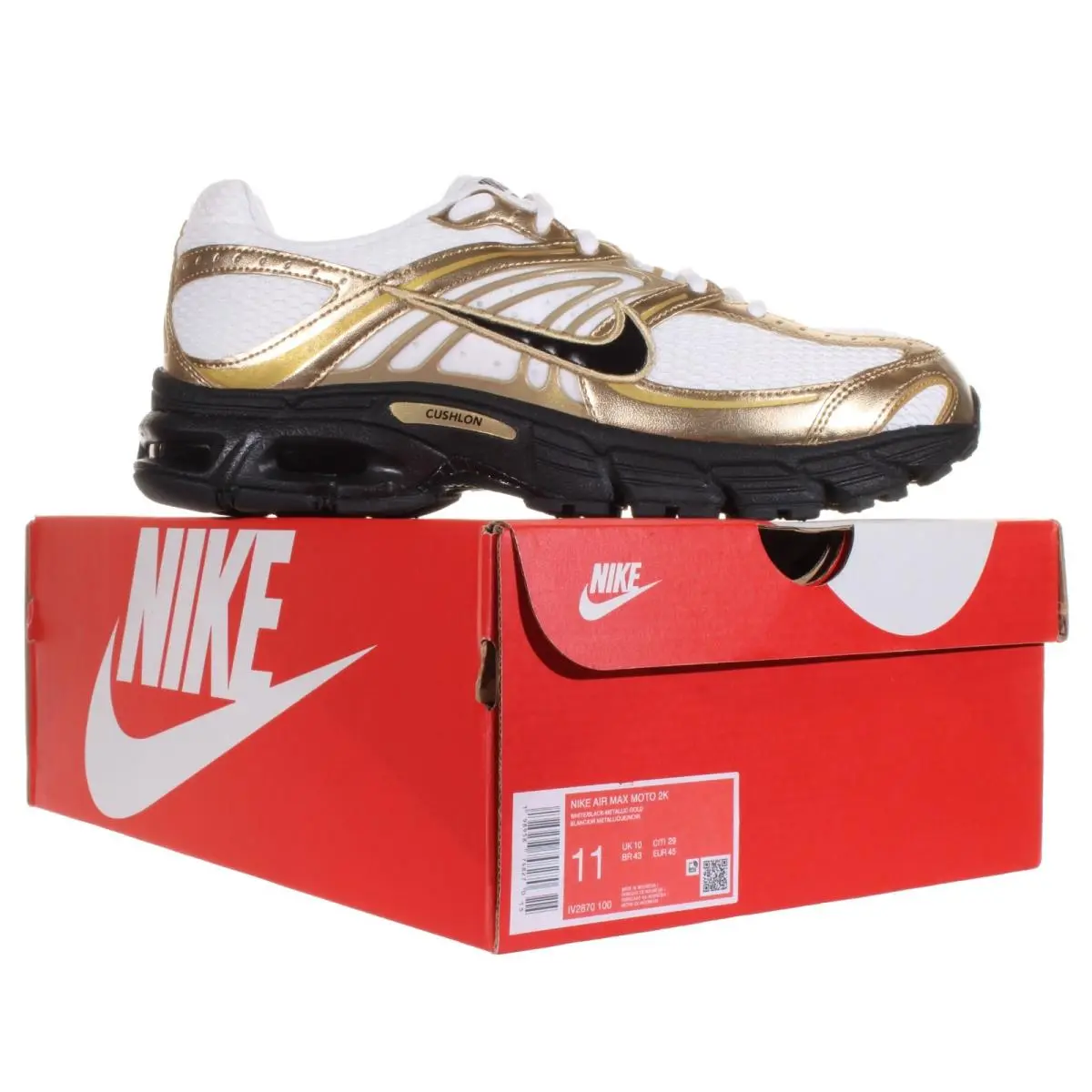 Nike shoes - Nike Air Max Moto 2K - IV2870 100 - White, Metallic Gold, Black 1