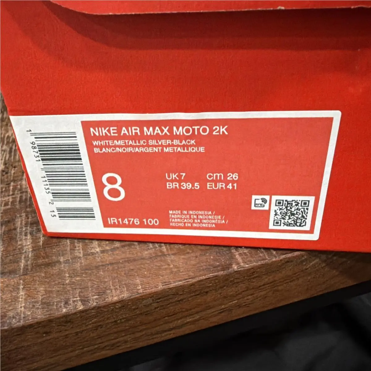 Nike shoes - Nike Air Max Moto 2K - IR1476-100 - White, Manufacturer: White/Black/Wolf Grey/Metallic Silver 5