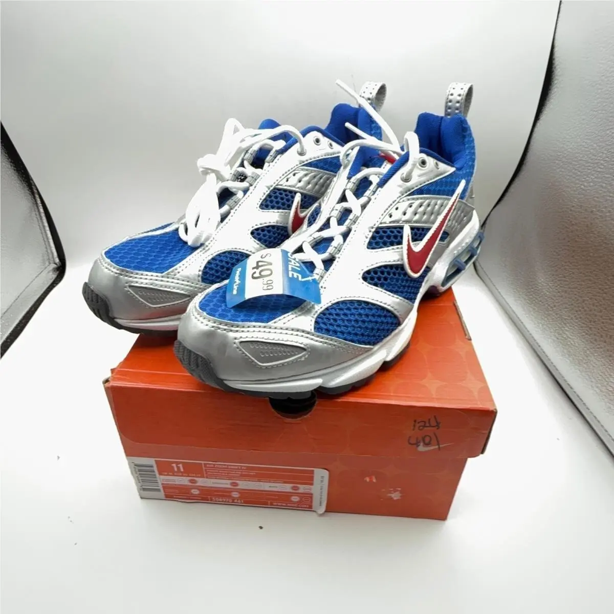 Nike Air Zoom Swift IV 4 Shoe Mens Size 11 White 308970 461 From 2004