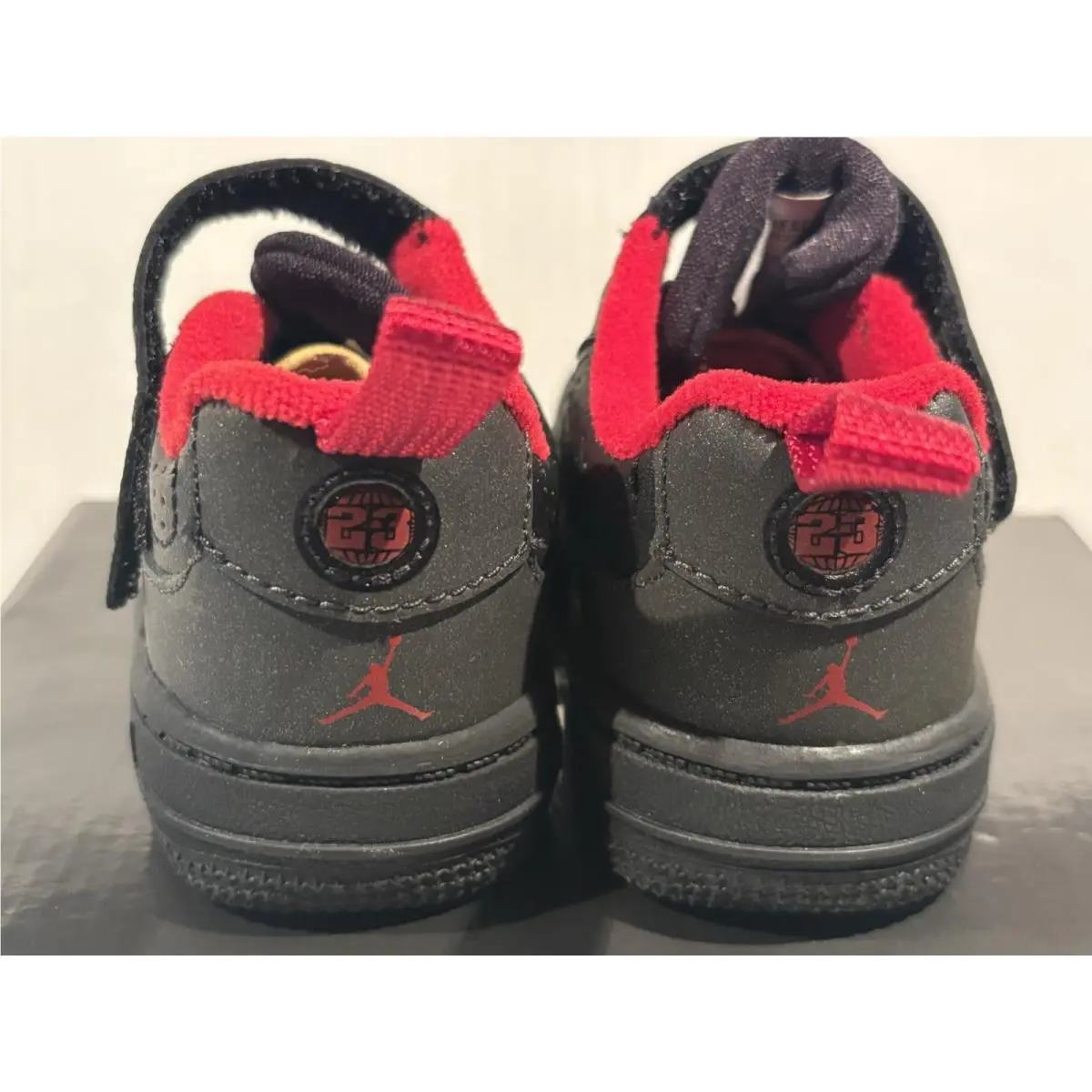Nike shoes - Nike - BLACK/VARSITY RED-DARK CHARCOAL 6