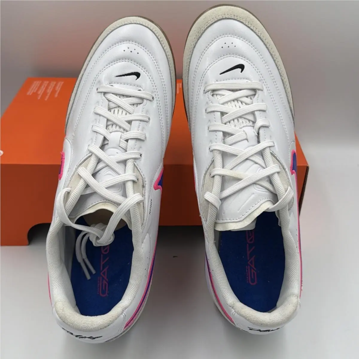 Nike shoes - Nike Tiempo Streetgato White Racer Blue Pink Blast - HQ7017 146 - White, Manufacturer: White/Racer Blue/Pink Blast 3