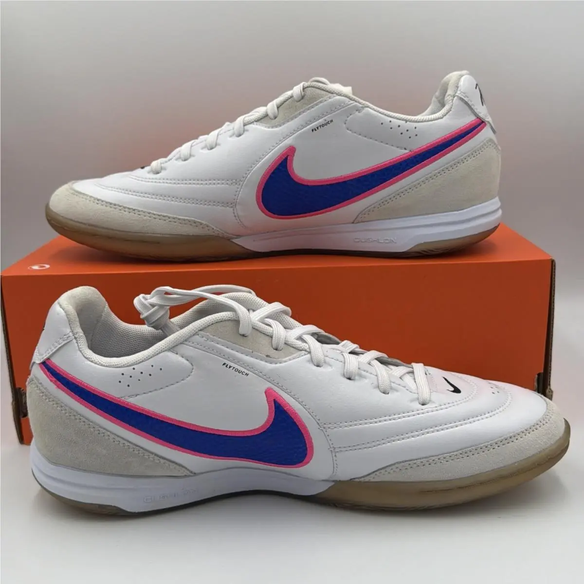 Nike shoes - Nike Tiempo Streetgato White Racer Blue Pink Blast - HQ7017 146 - White, Manufacturer: White/Racer Blue/Pink Blast 4