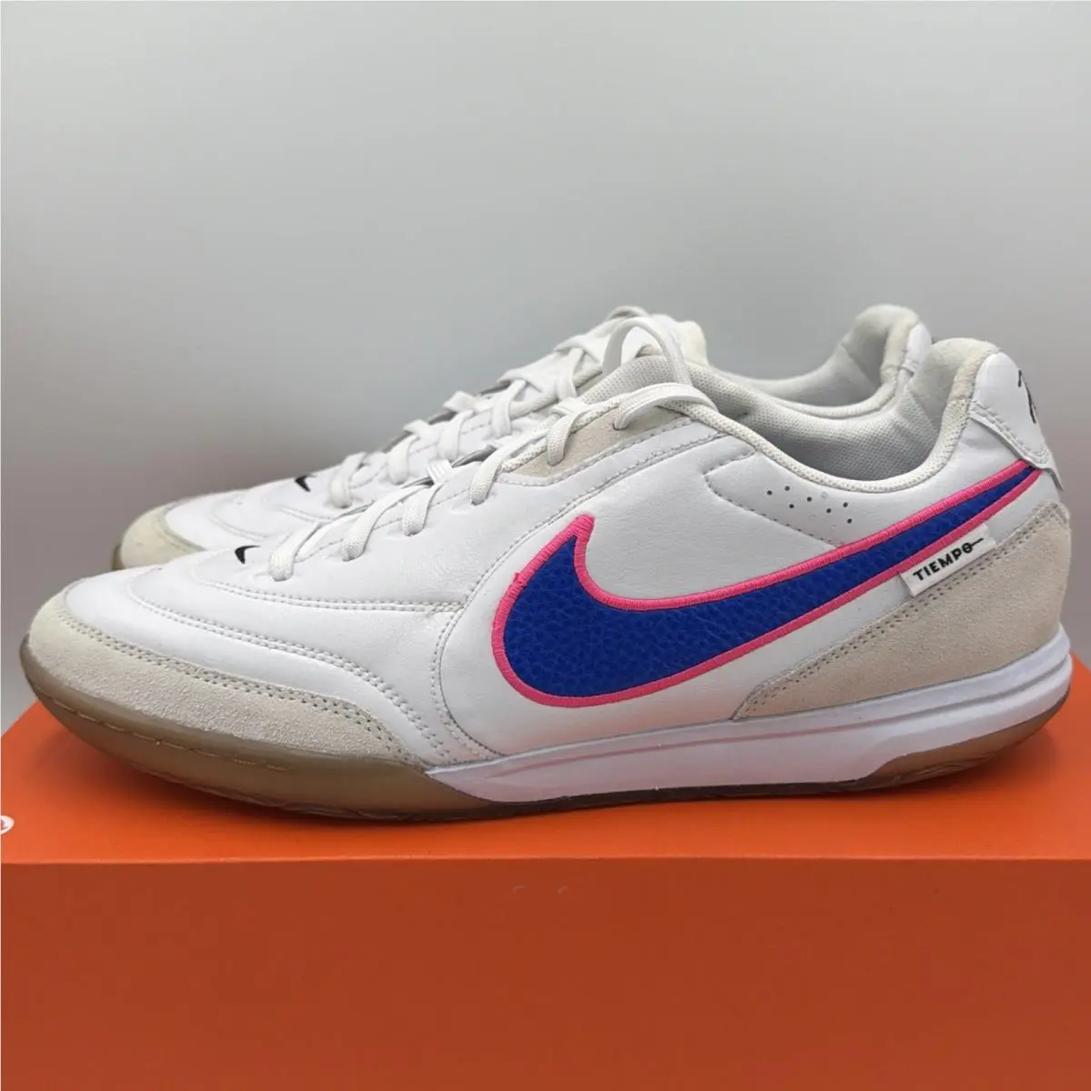 Nike shoes - Nike Tiempo Streetgato White Racer Blue Pink Blast - HQ7017 146 - White, Manufacturer: White/Racer Blue/Pink Blast 1