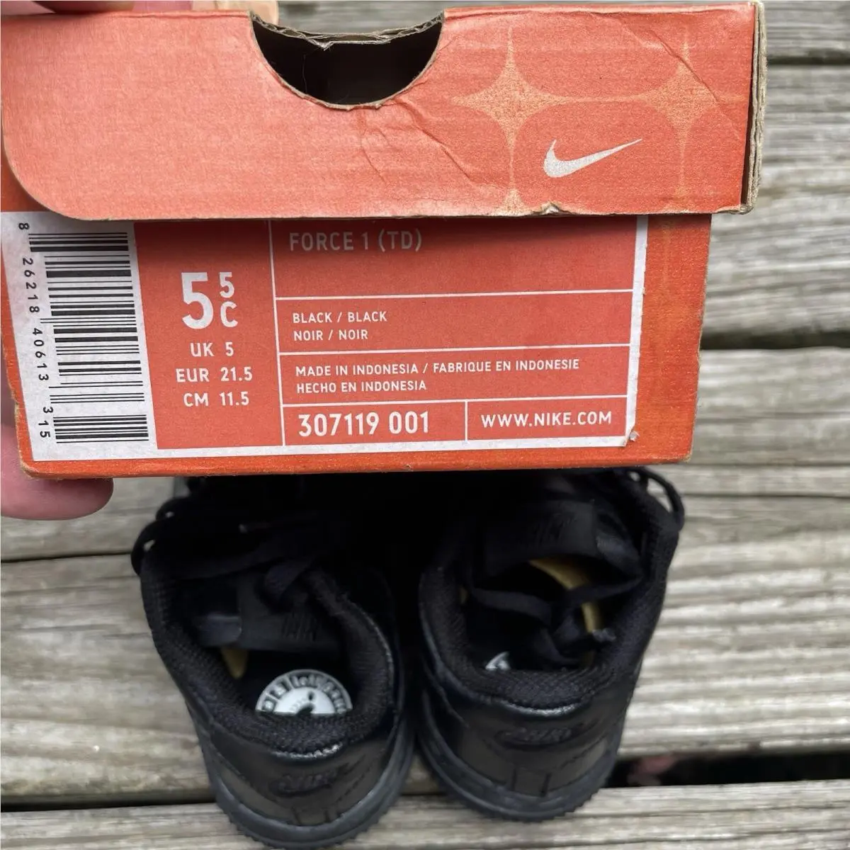 Nike shoes - Nike Air Force 1 - Air Force - Black 5