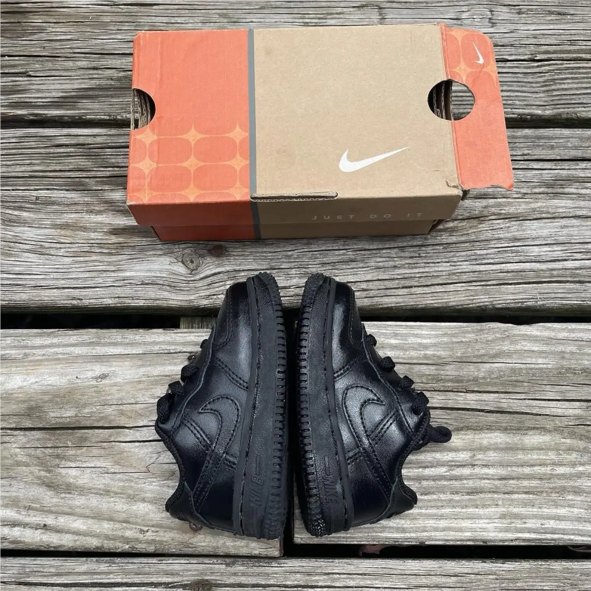 Nike shoes - Nike Air Force 1 - Air Force - Black 3