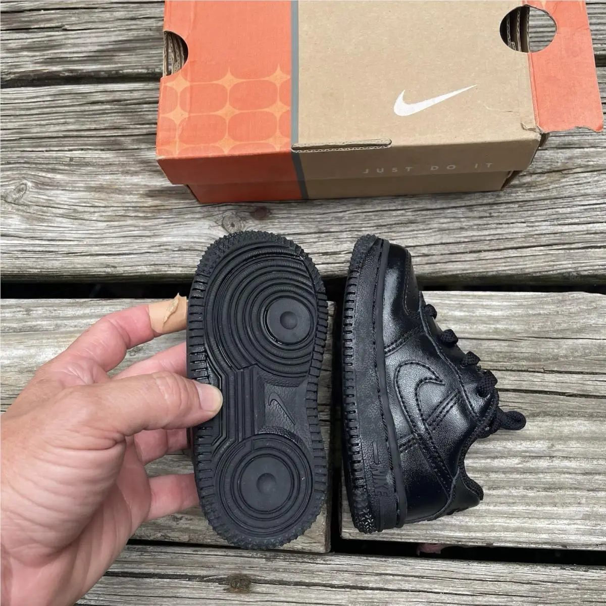 Nike shoes - Nike Air Force 1 - Air Force - Black 4
