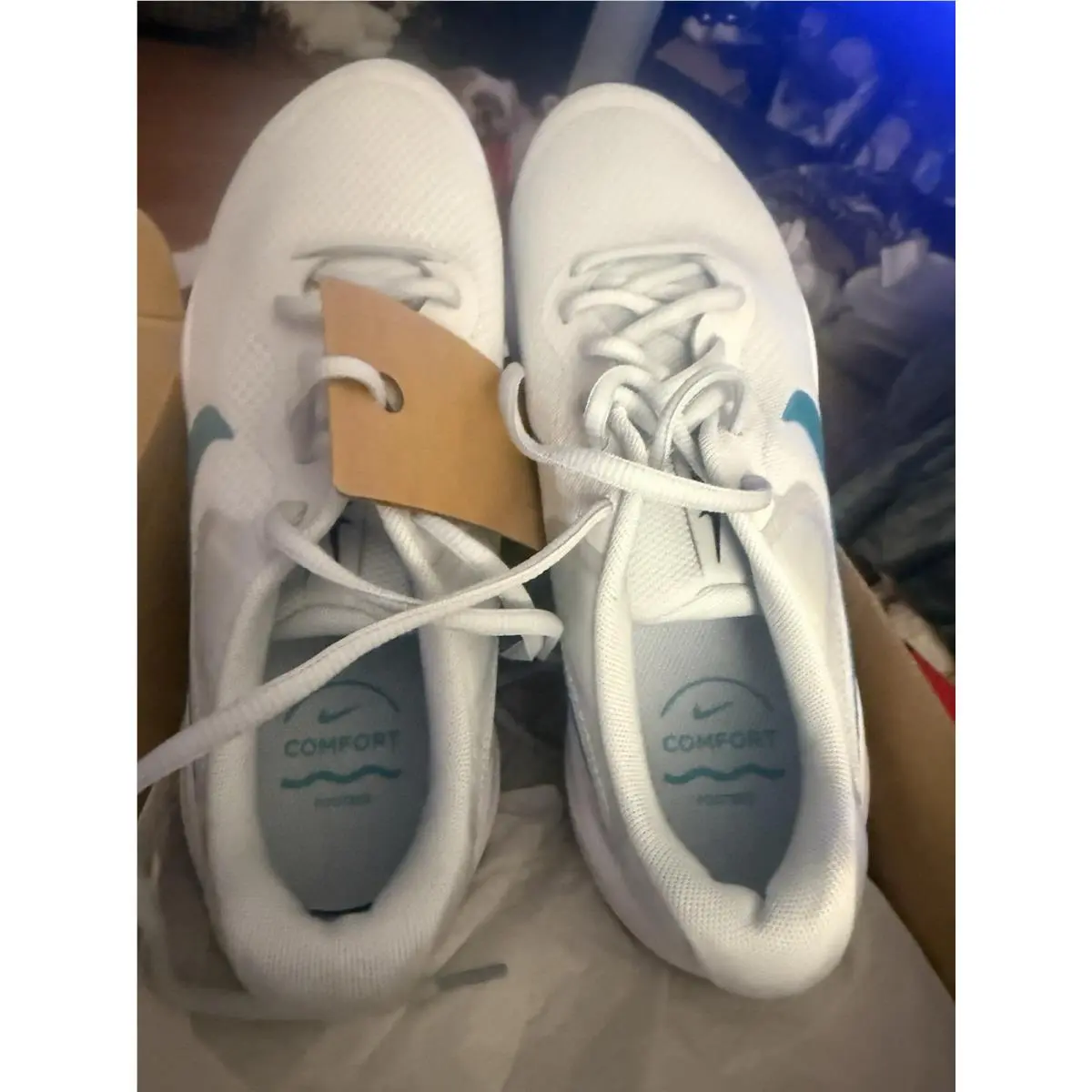 Nike shoes - Nike Revolution 7 - Revolution - FB2208-008 - White, Blue 2