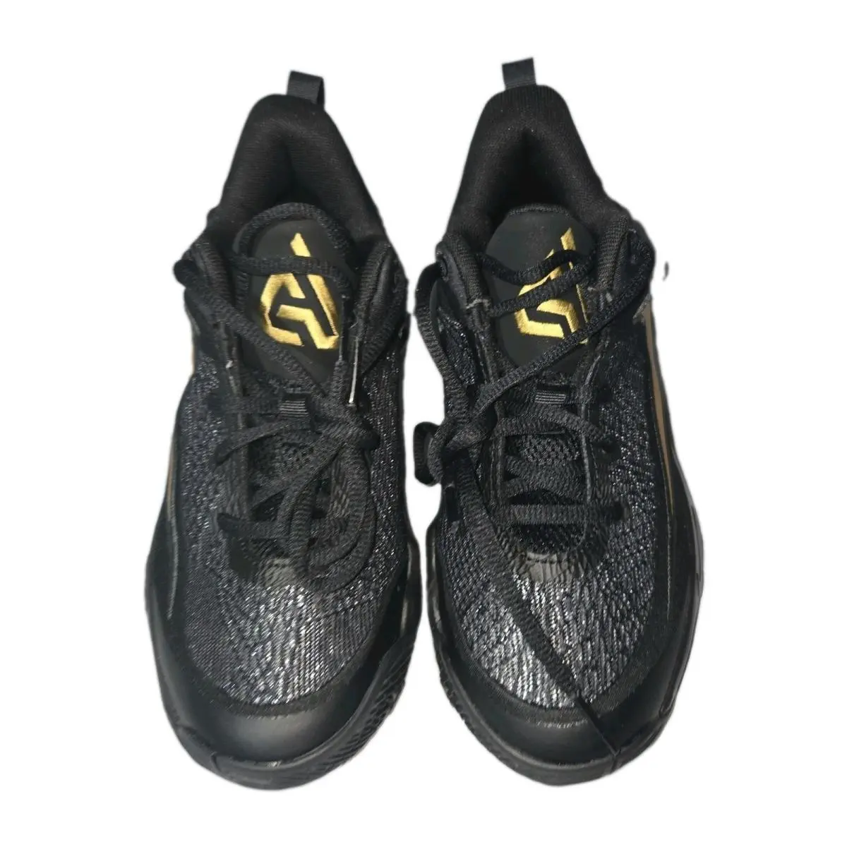 Nike Giannis Immortality 4 GS Black/gold Basketball Shoes Size 3.5Y
