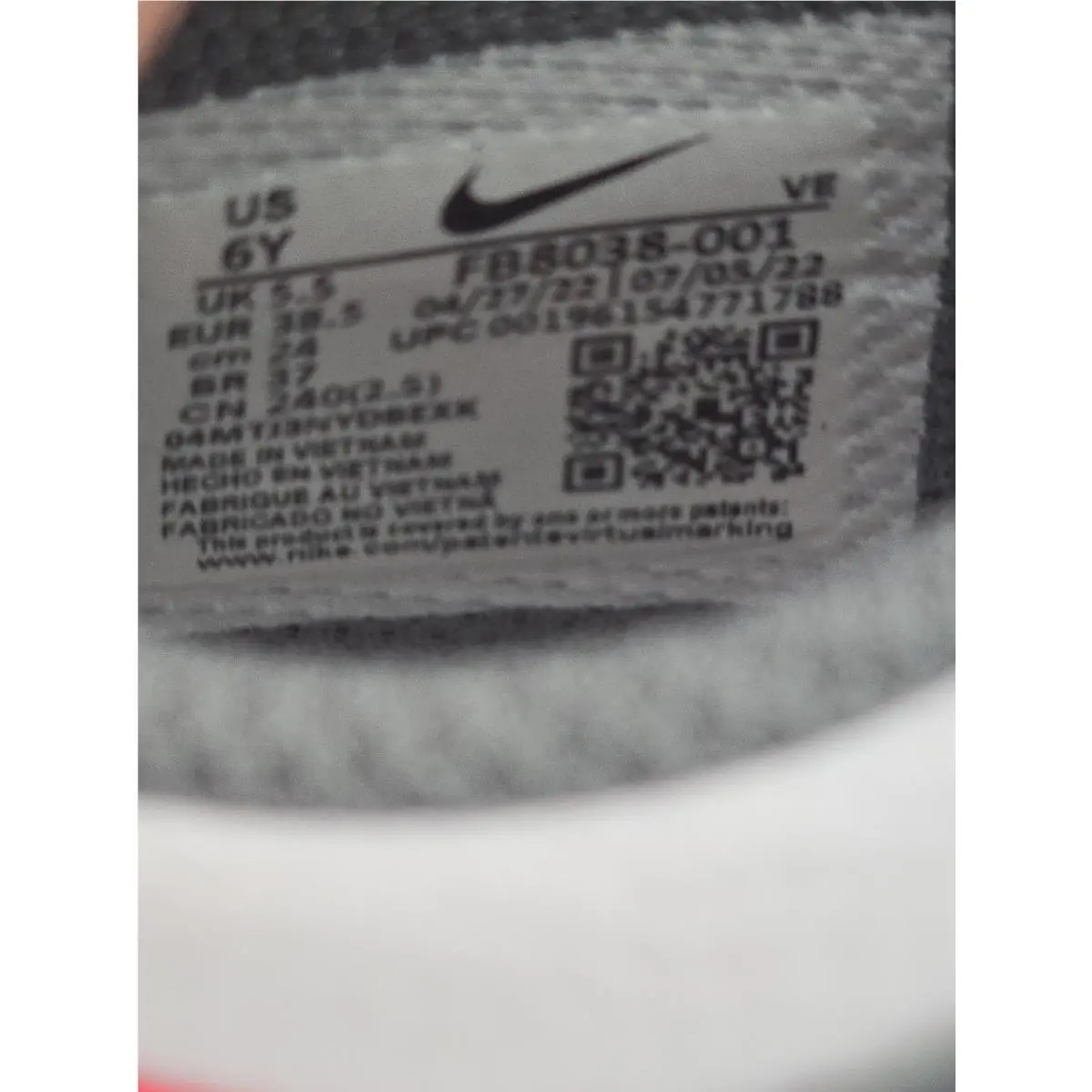 Nike shoes - Smoke Grey/Light Crimson/White 16