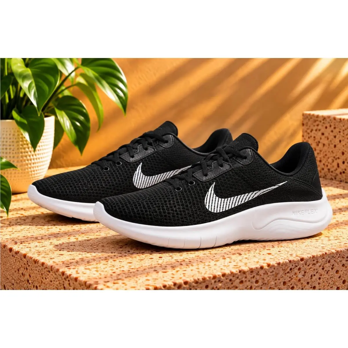 Nike Men`s Running Shoes Multicoloured Black White 8.5 US