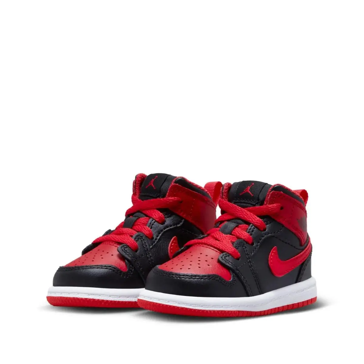 Nike shoes - Air Jordan 1 Mid - Air Mid - White | Fire Red | Black 3