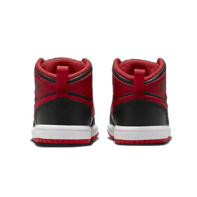 Nike shoes - Air Jordan 1 Mid - Air Mid - White | Fire Red | Black 5