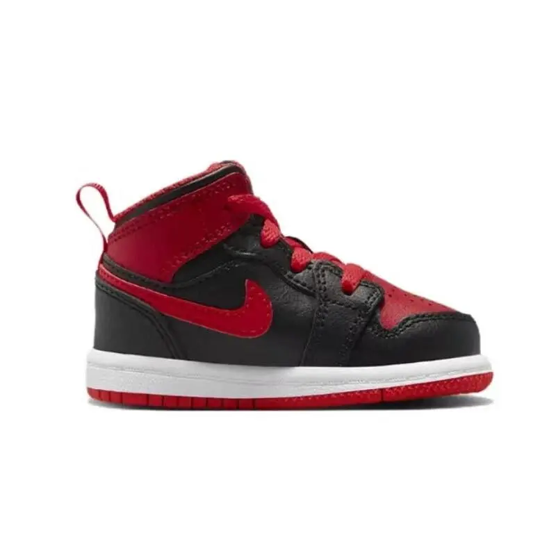 Nike shoes - Air Jordan 1 Mid - Air Mid - White | Fire Red | Black 7
