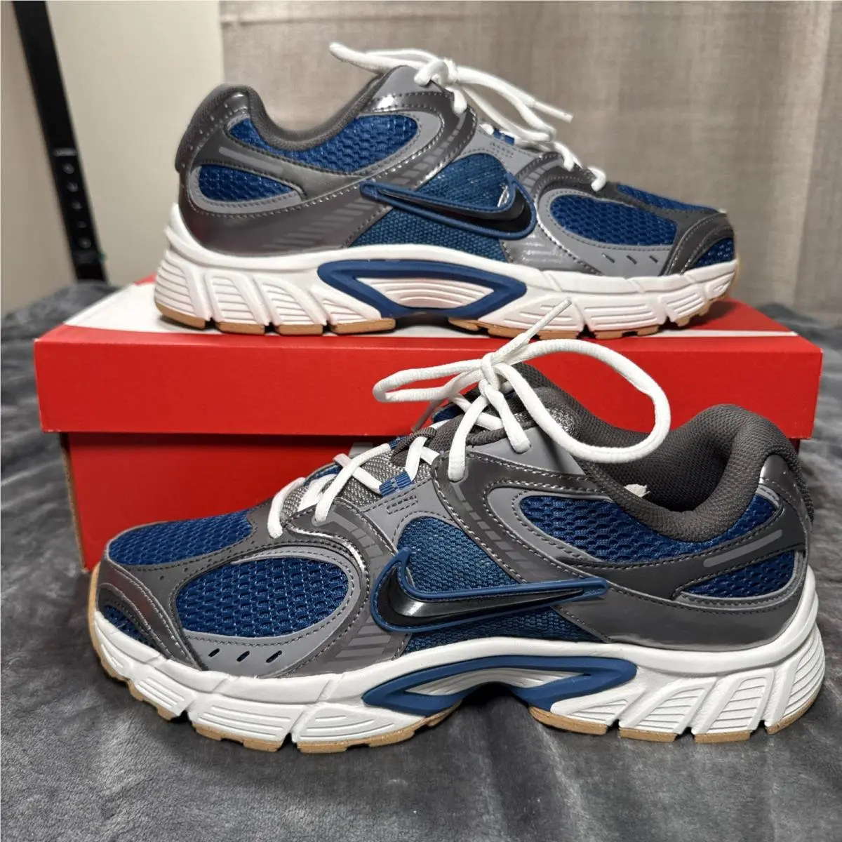 Nike V5 Rnr Shoes Mens Size 9.5 Court Blue Vast Grey Running HJ5228 401