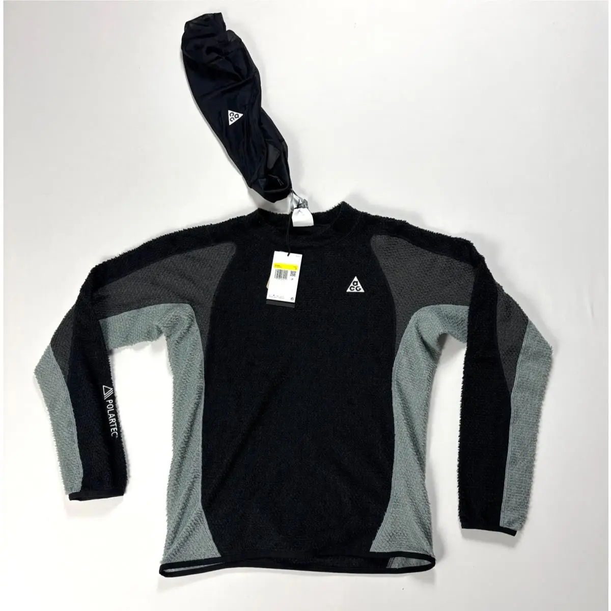 Nike Acg Wolf Lichen Layer Thermal Shirt W/bag Black Sz S