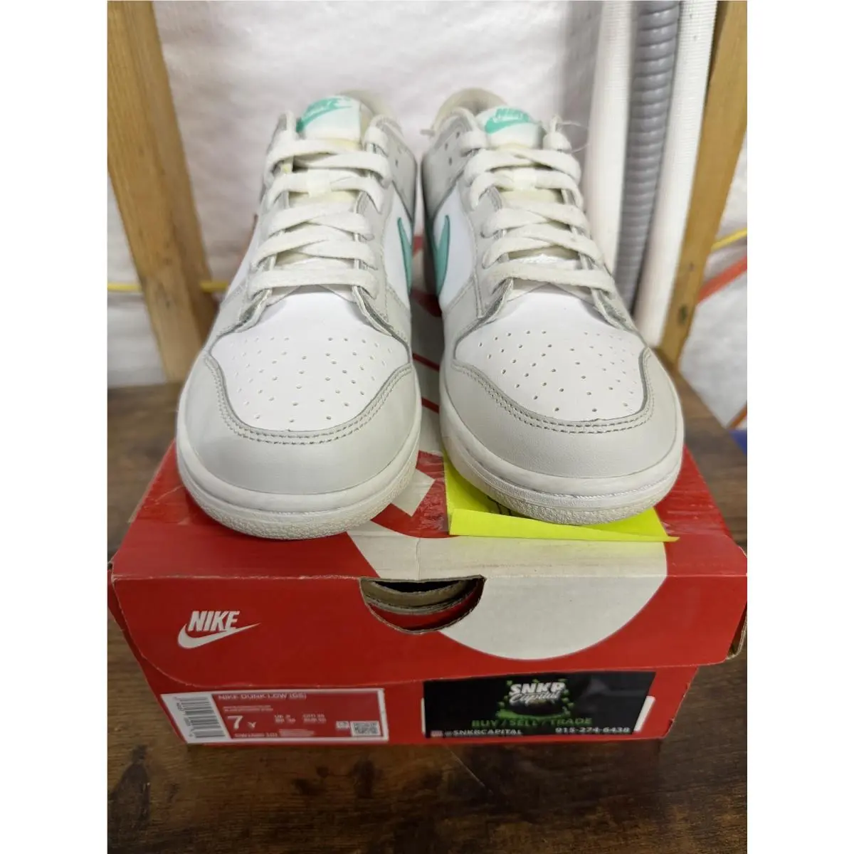 Nike shoes - Nike Dunk Low GS - Dunk Low - CW1590 101 - White/Crimson Bliss (UPC: 0194957395057) 1