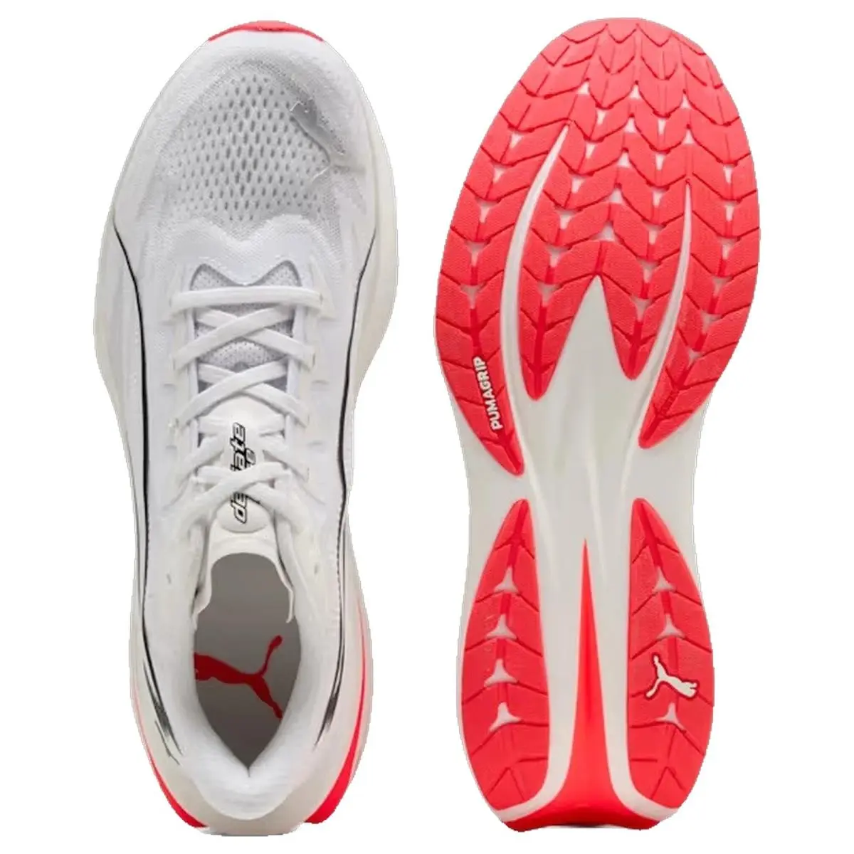Puma shoes - Deviate Pure Nitro - Deviate Pure Nitro - 313904-06 - White/Red/Silver 9