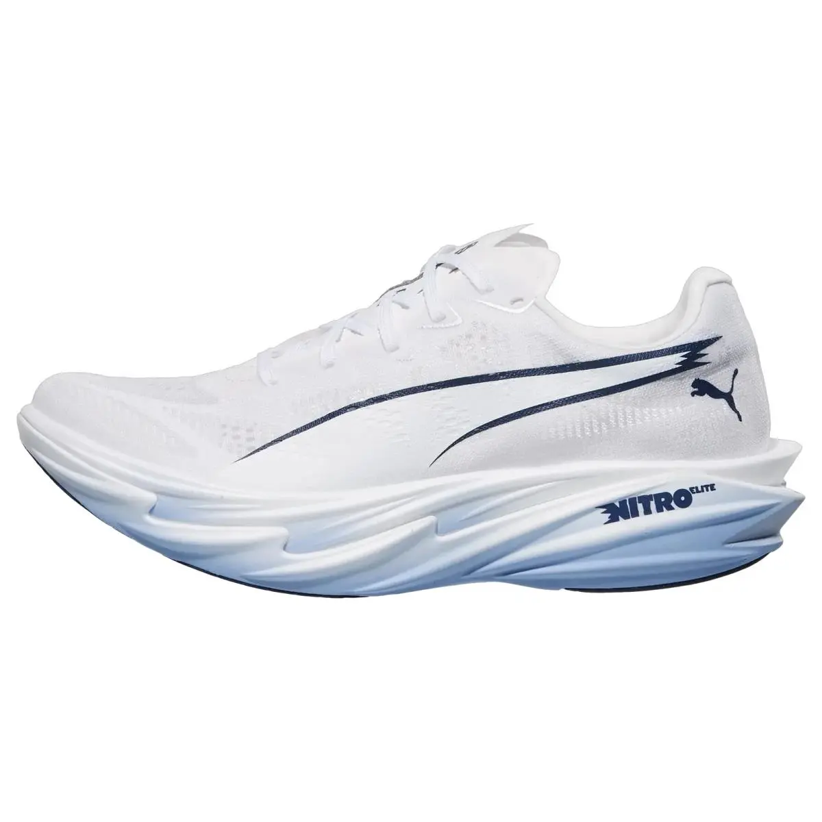 Puma shoes - Deviate Nitro Elite 4 - Deviate Nitro Elite - 312128-09 - White/Chambray Blue/Persian Blue 5