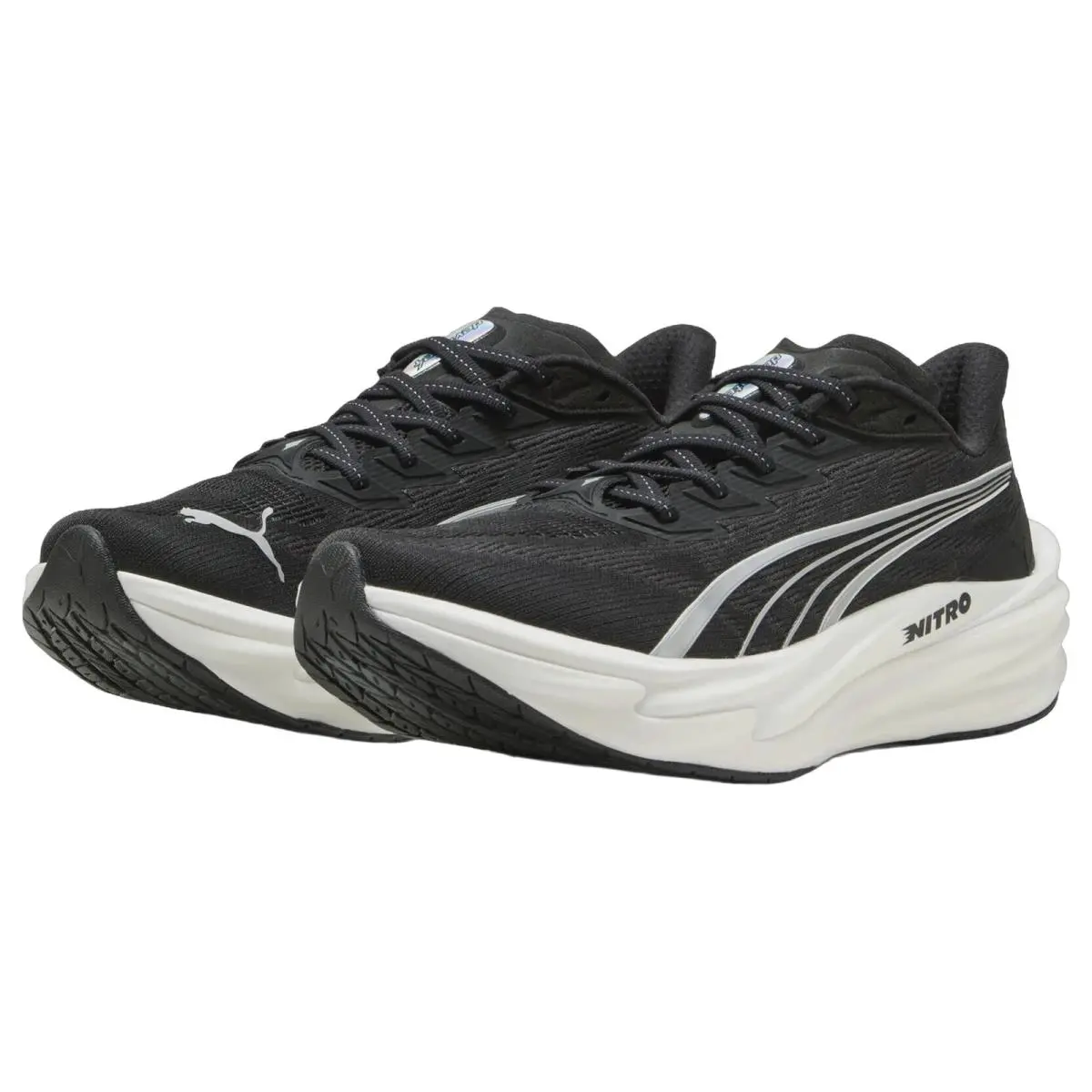 Puma shoes - Deviate Nitro 4 - Deviate Nitro - 312123-01 - Black/White/Silver 9