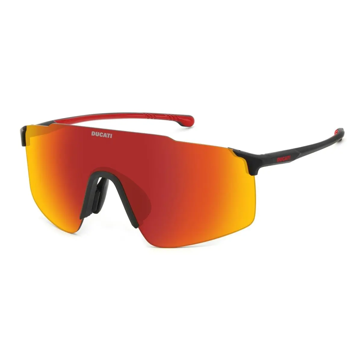 Ducati CARDUC033/S 003 Matte Black Red Mirror Shield Sunglasses Unisex by Carrera
