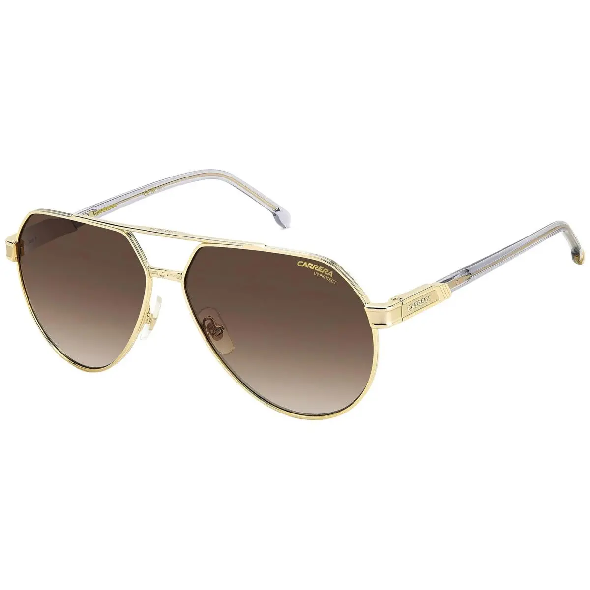 Men`s Gold-tone Metal Pilot Sunglasses w/ Gradient Lens CA1067S-02F7-HA by Carrera