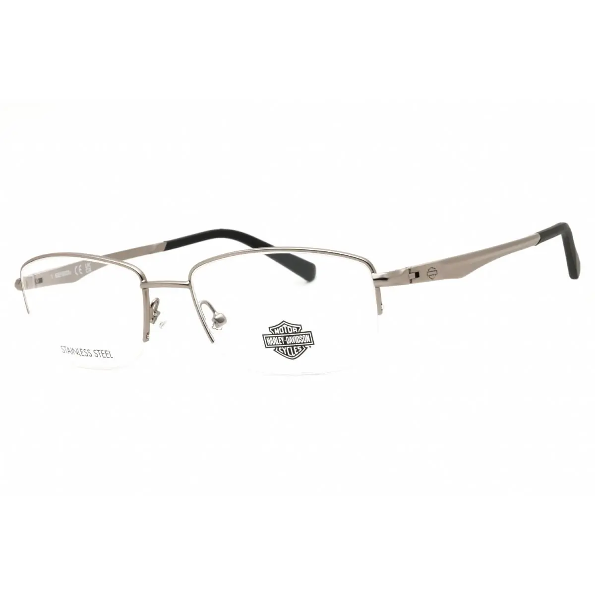 HD50063 011 Matte Light Nickeltin 55mm Eyeglasses by Harley Davidson