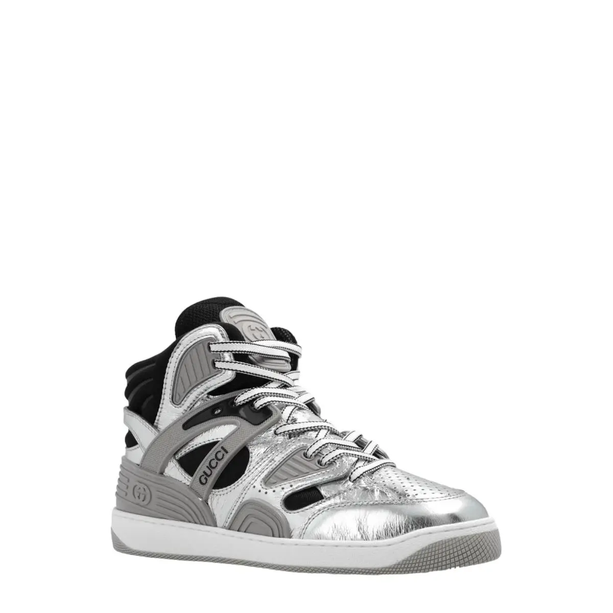 Gucci shoes - Basket - Basket - 724005 - Silver 4