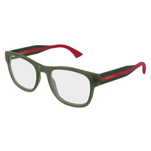GG 0004 ONN-004 Green / Transparent 004 Size 53 Eyeglasses by Gucci