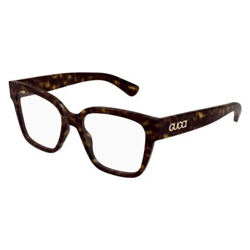GG 1791 O-006 Havana / Transparent 006 Size 53 Eyeglasses by Gucci