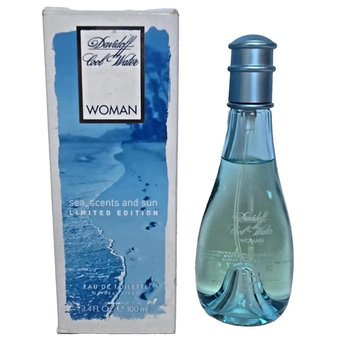 Davidoff Cool Water Sea Scents and Sun Limited Edi Perfume Women 3.4oz Edt Spray