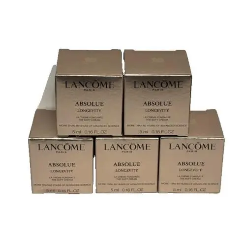 5x Lancome Absolu Longevity The Soft Cream 0.16oz / 5ml ea Free Bag by Lancôme