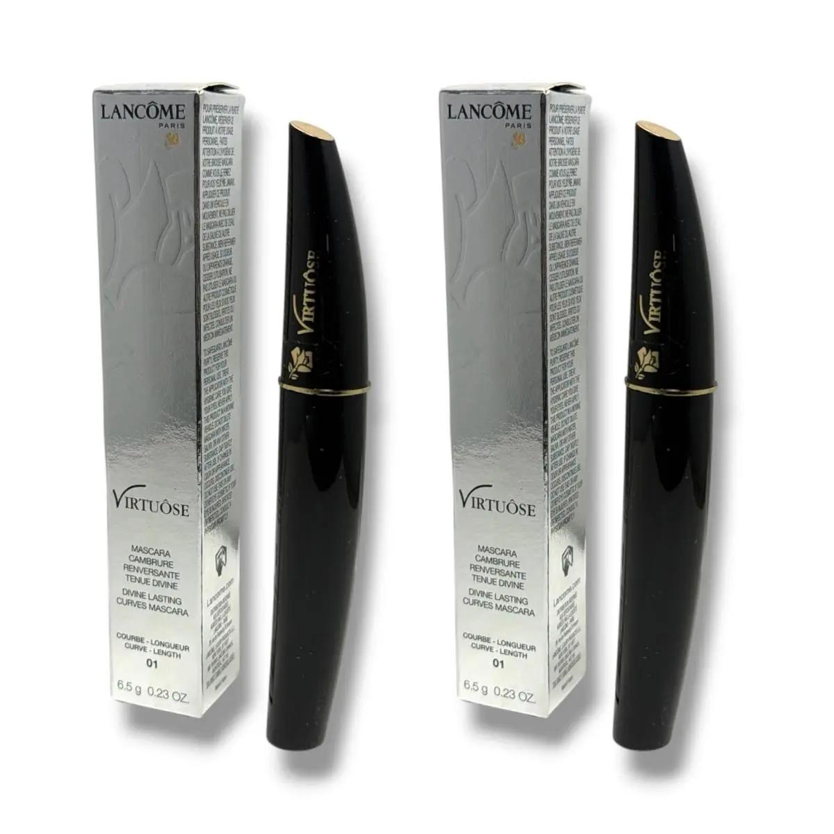 Lancome Virtuose Divine Lasting Curves Mascara -noir Sensuel01- 0.23oz Lot OF 2 by Lancôme