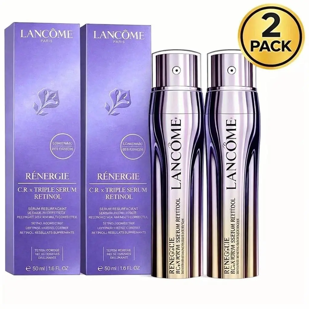 Pack of 2 Lancome Renergie C.r.x Triple Serum Retinol 1.7 oz / 50mL Best Product by Lancôme