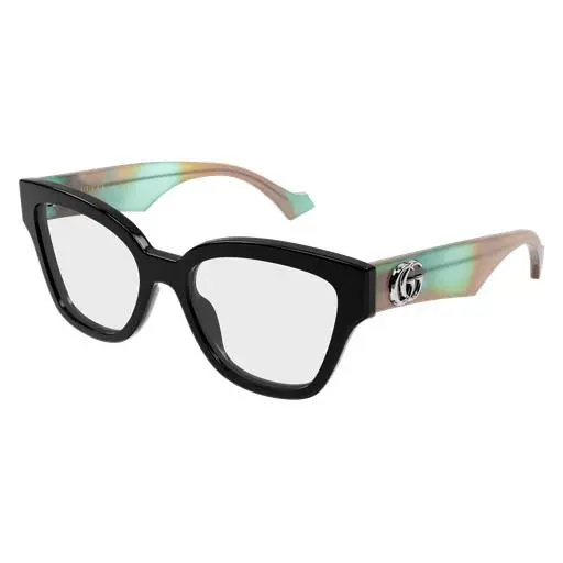 GG 1424 O-016 Black / Transparent Havana 016 Size 50 Eyeglasses by Gucci