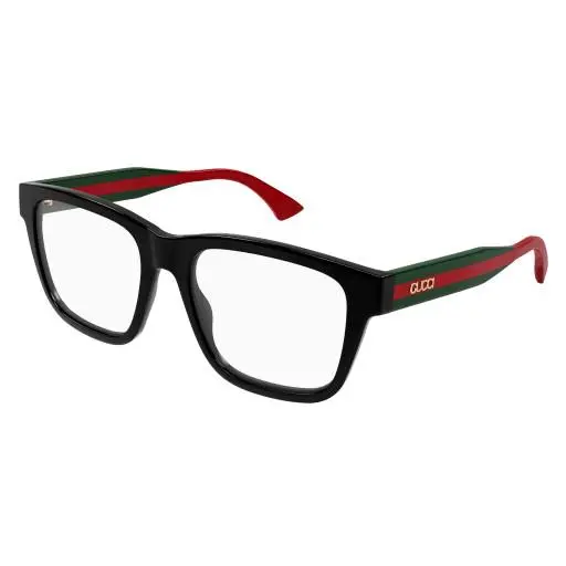 GG 1870 O-005 Black / Transparent Green 005 Size 56 Eyeglasses by Gucci