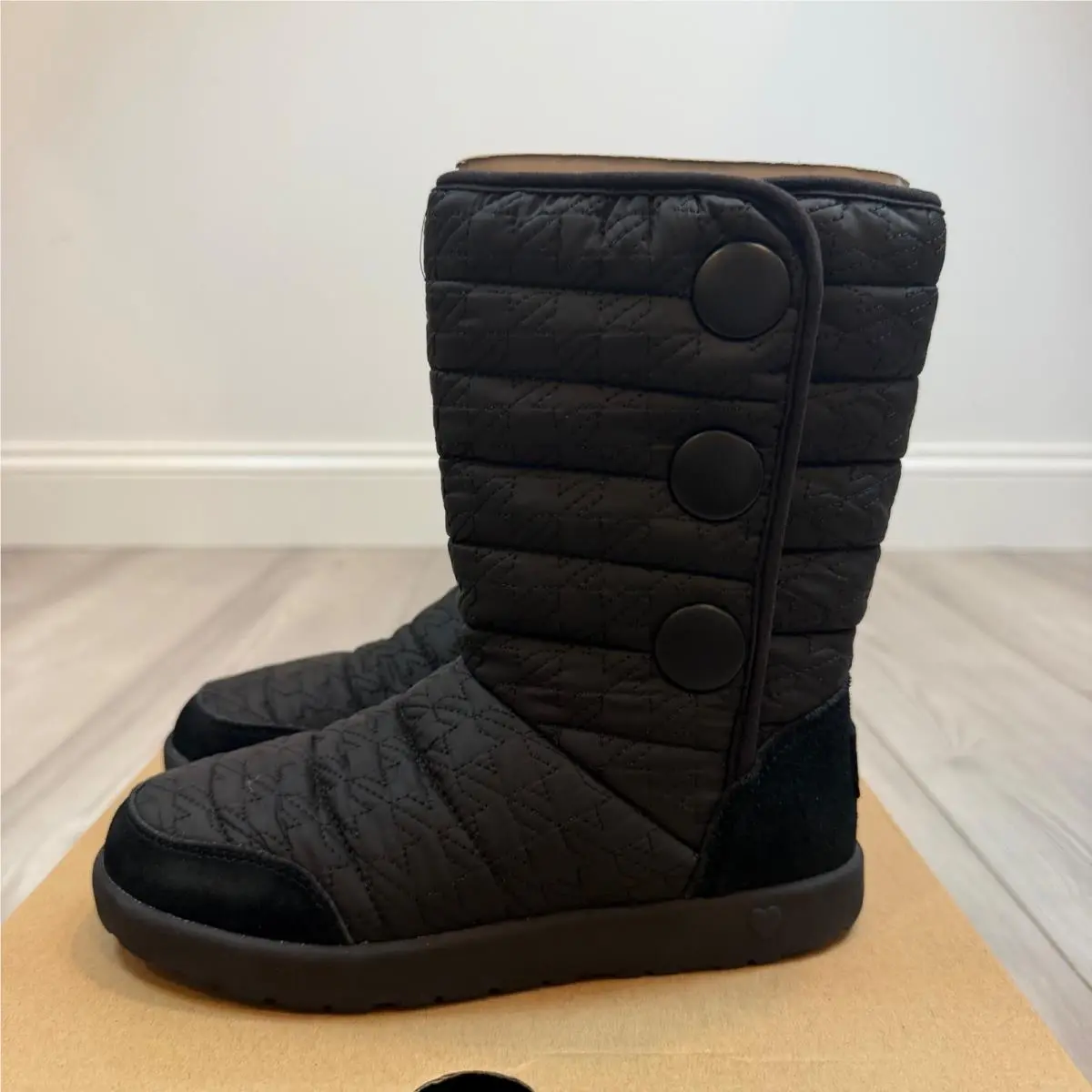 UGG shoes - K Puffy Quilted Houndstooth - Puffy Quilted Houndstooth - Black 0