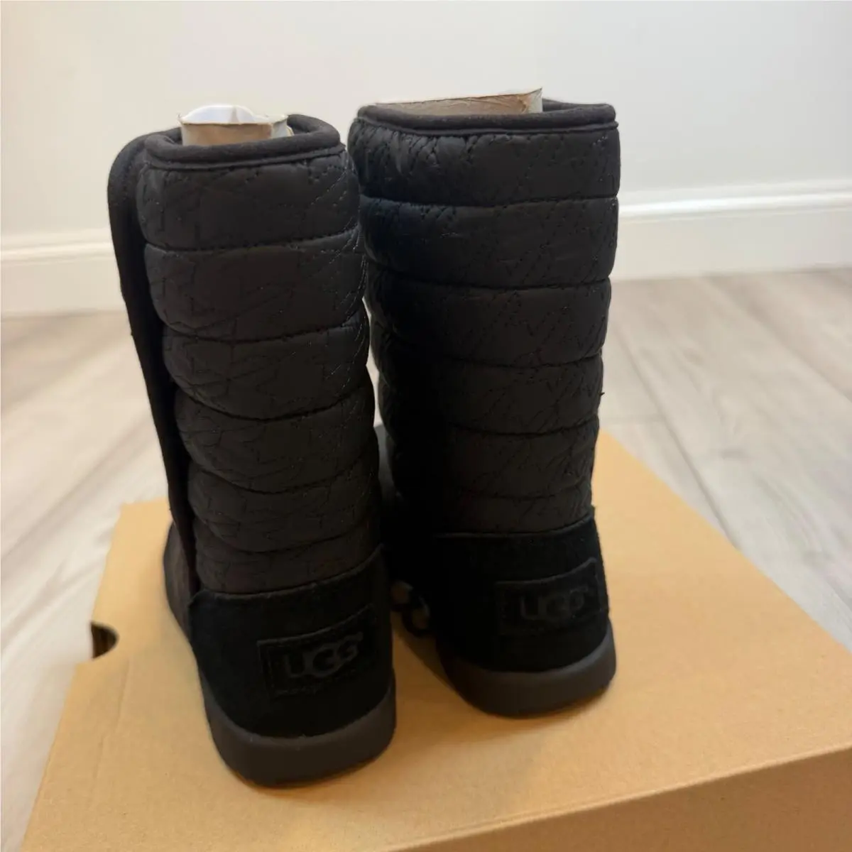 UGG shoes - K Puffy Quilted Houndstooth - Puffy Quilted Houndstooth - Black 3
