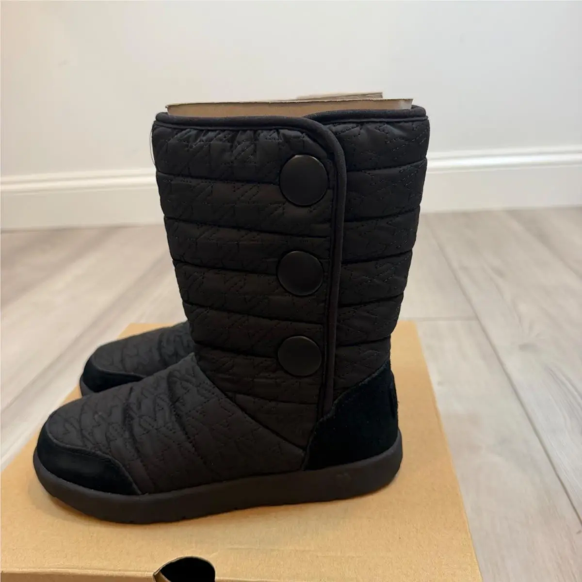 UGG shoes - K Puffy Quilted Houndstooth - Puffy Quilted Houndstooth - Black 2